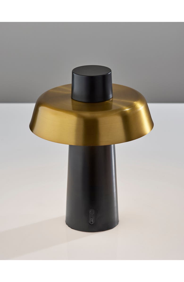 ADESSO LIGHTING Pirlo LED Cordless Table Lamp, Alternate, color, Black