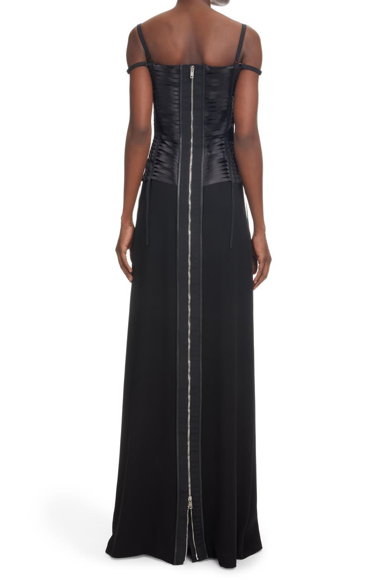 Corset Gown, Alternate, color, BLACK