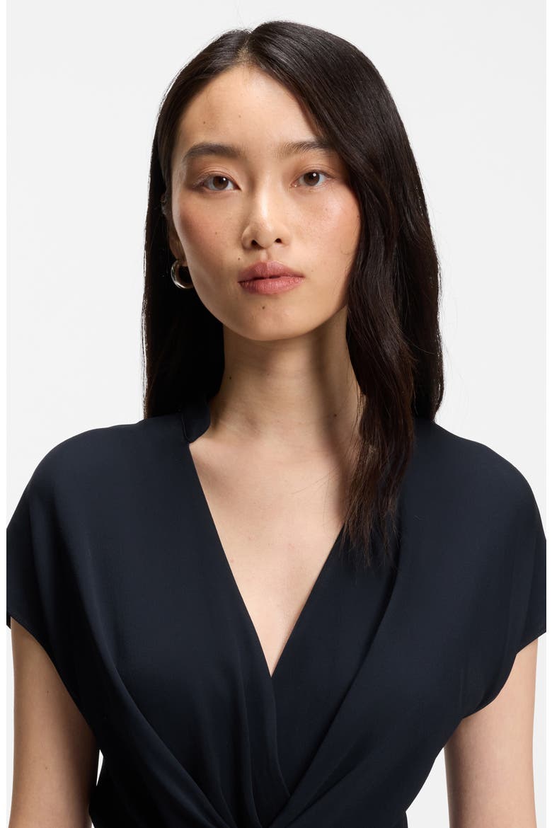 Dareza V Neck Jersey Midi Dress, Alternate, color, SKY CAPTAIN
