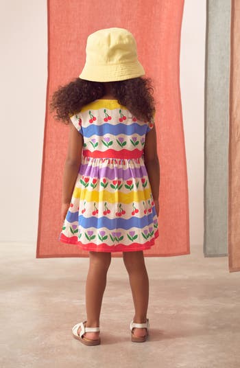 Kids' Cotton & Linen Button-Up Dress