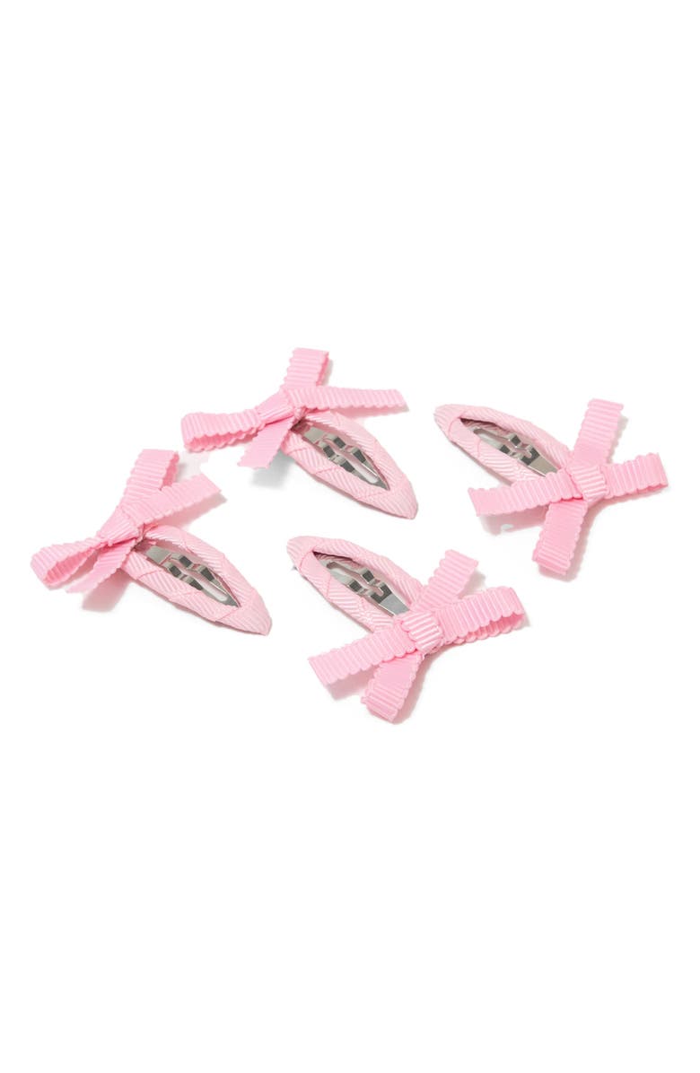 Chunks 4-Pack Bow Hair Clips, Alternate, color,