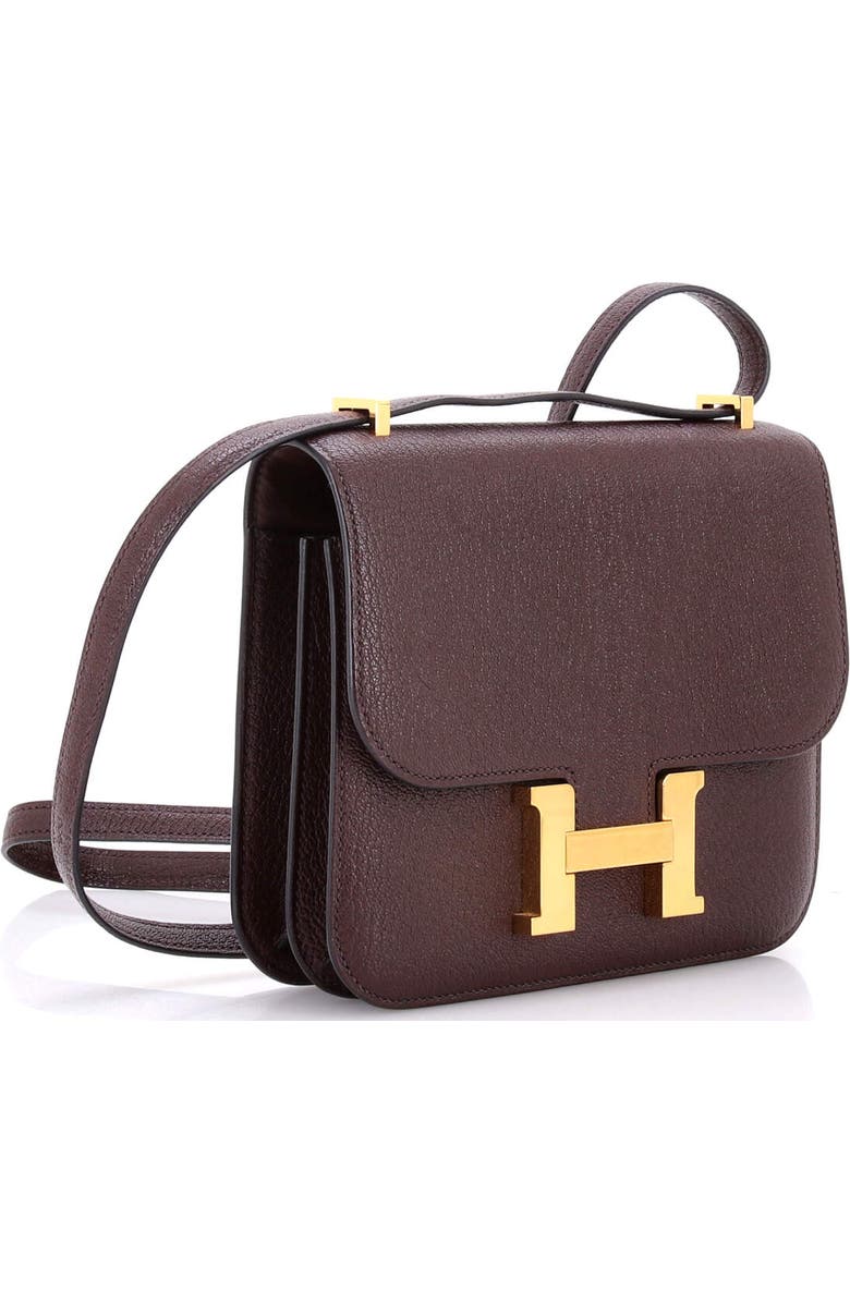 Pre-Owned Hermes Constance Bag Chevre Mysore 18, Alternate, color, Rouge Sellier