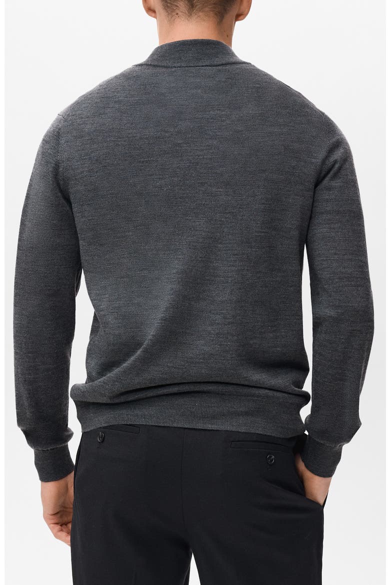 Perkins Wool Quarter Zip Sweater, Alternate, color, MEDIUM HEATHER GREY