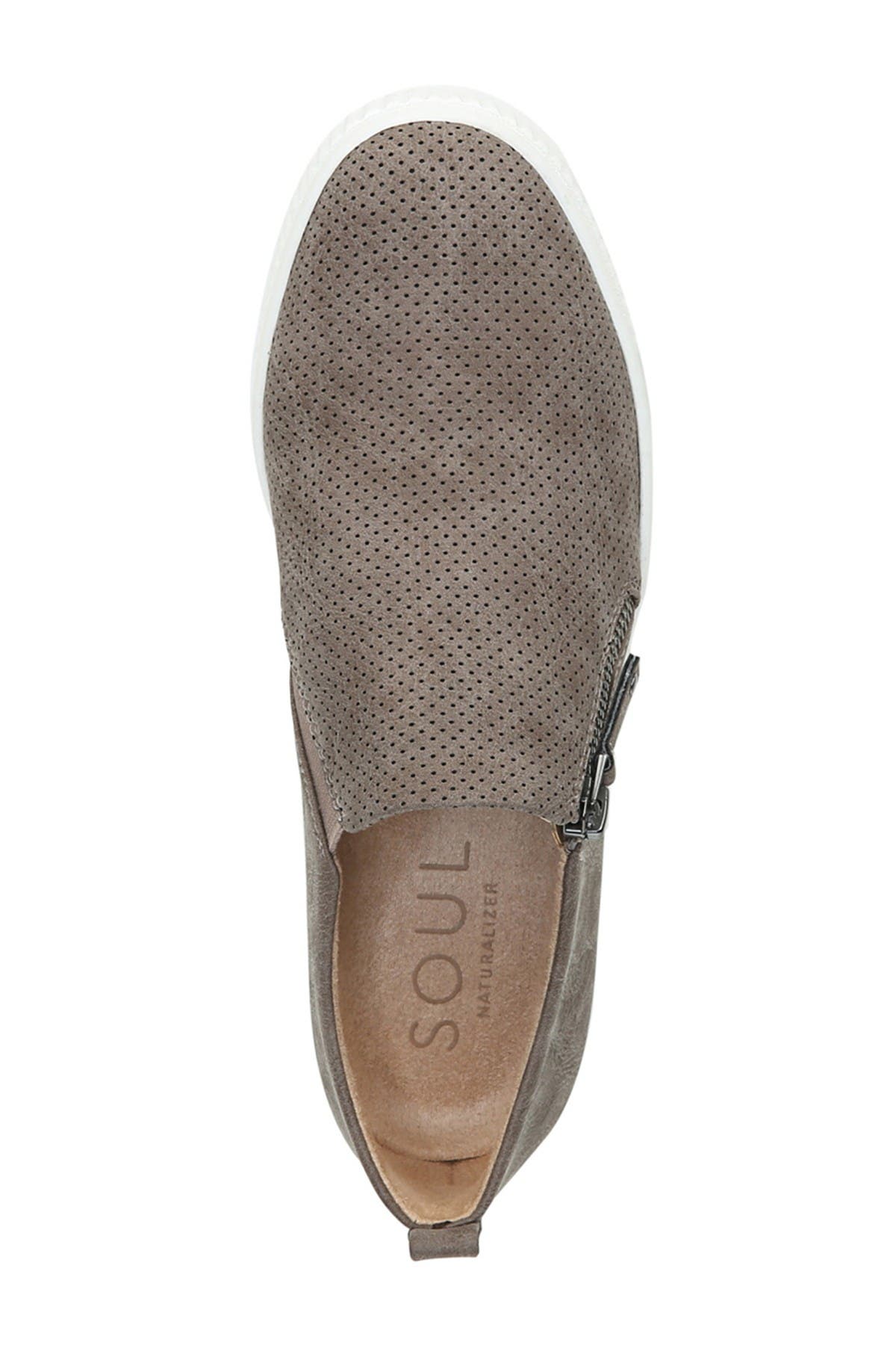 SOUL NATURALIZER Turner Perforated Platform Sneaker - Wide Width Available, Alternate, color, Grey