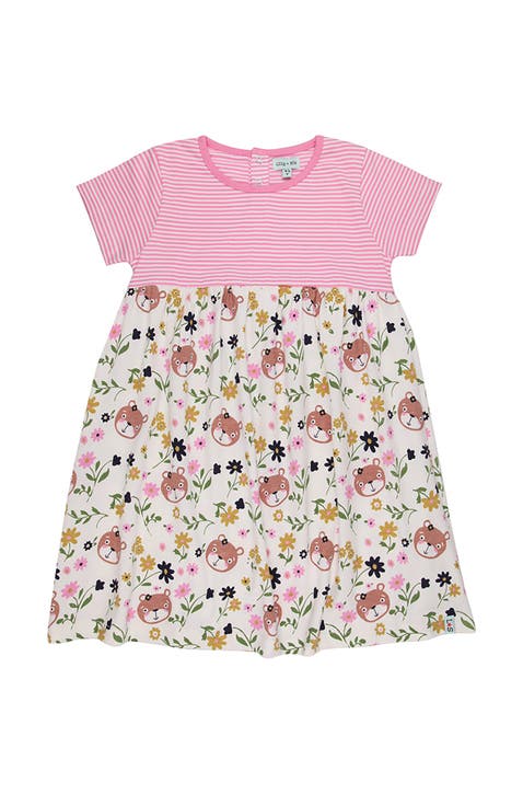 Organic Cotton Lilly And Sid Print Dress (Little Kid, Toddler)