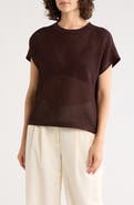 Adrianna Papell Mesh Openwork Sweater