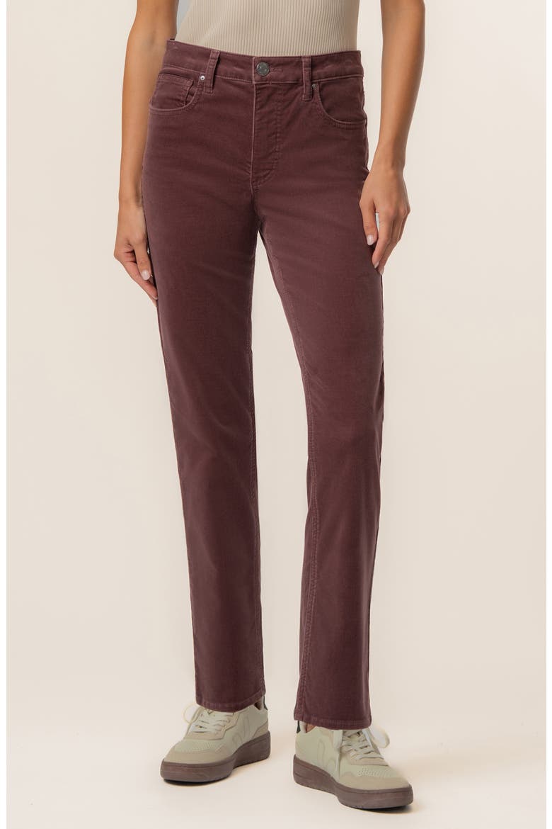 Quinn Slim Straight Leg Corduroy Pants, Main, color, MAUVE