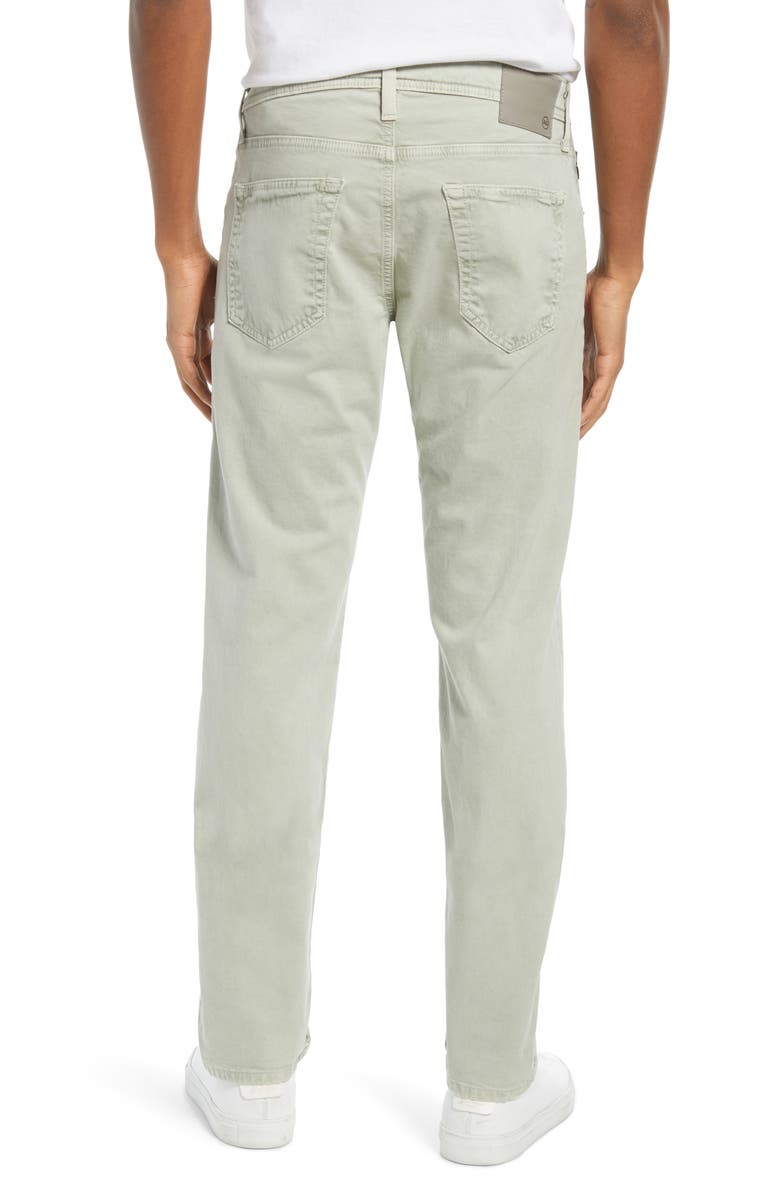 AG Tellis Slim Fit Sateen Pants, Alternate, color, Sulfur Natural Agave