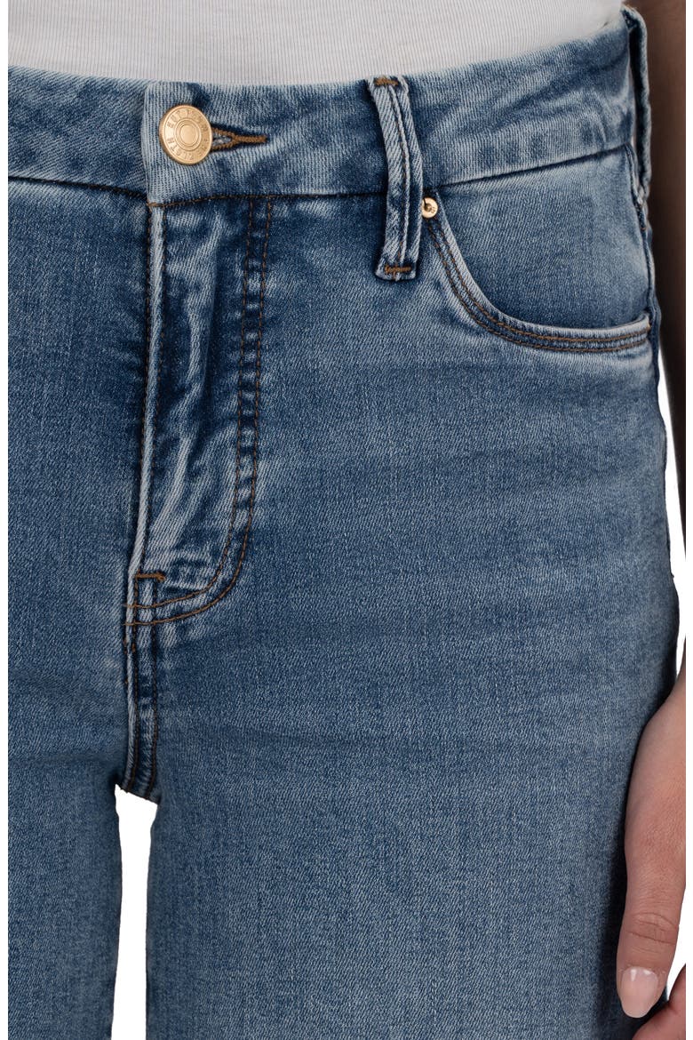 Meg Fab Ab High Waist Raw Hem Ankle Wide Leg Jeans, Alternate, color, OPTIMISM BLUE