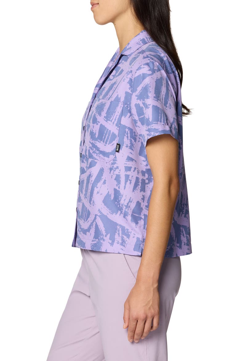 Sun Drift Cooling UPF 50+ Short Sleeve Shirt, Alternate, color, BEST COAST BLUE BRUSHSTROKES