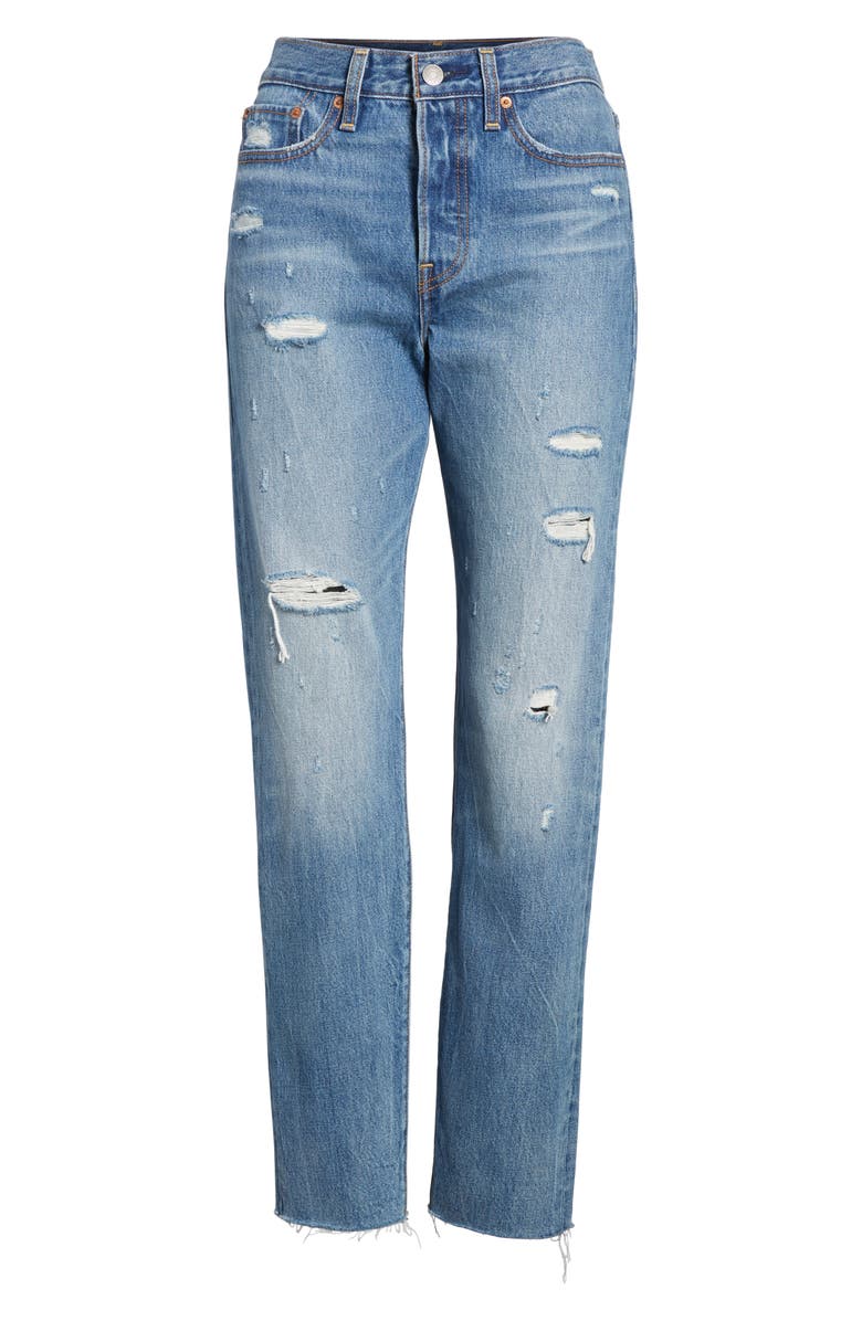 Levi's<sup>®</sup> Wedgie High Waist Crop Jeans, Alternate, color, 