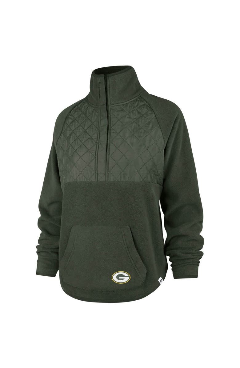 '47 Women's '47 Green Green Bay Packers Vail Half-Zip Pullover, Alternate, color,