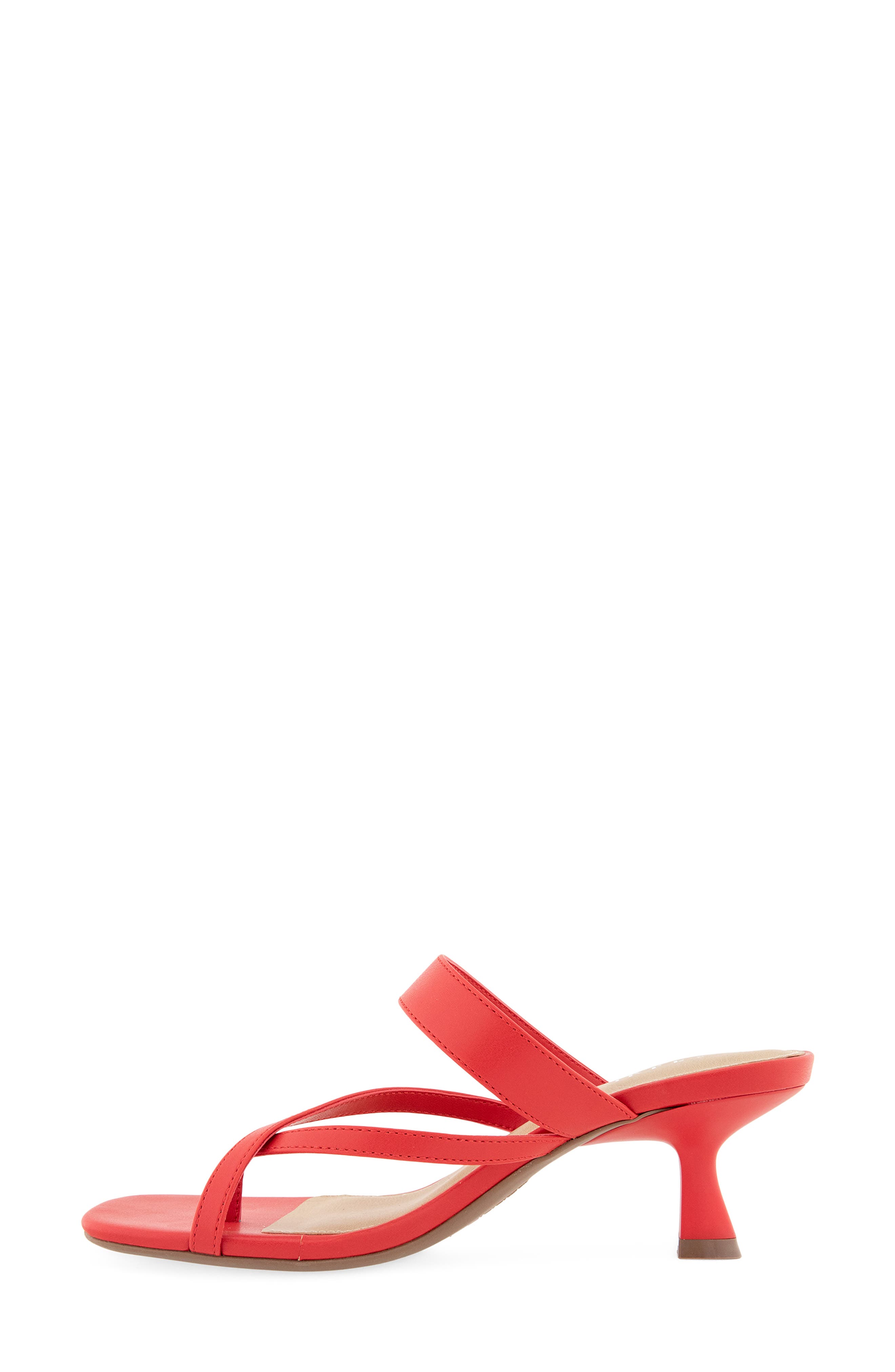 Elian Toe Loop Sandal, Alternate, color, RED PU