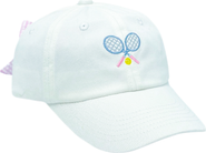 Bits & Bows Tennis Rackets Bow Baseball Hat