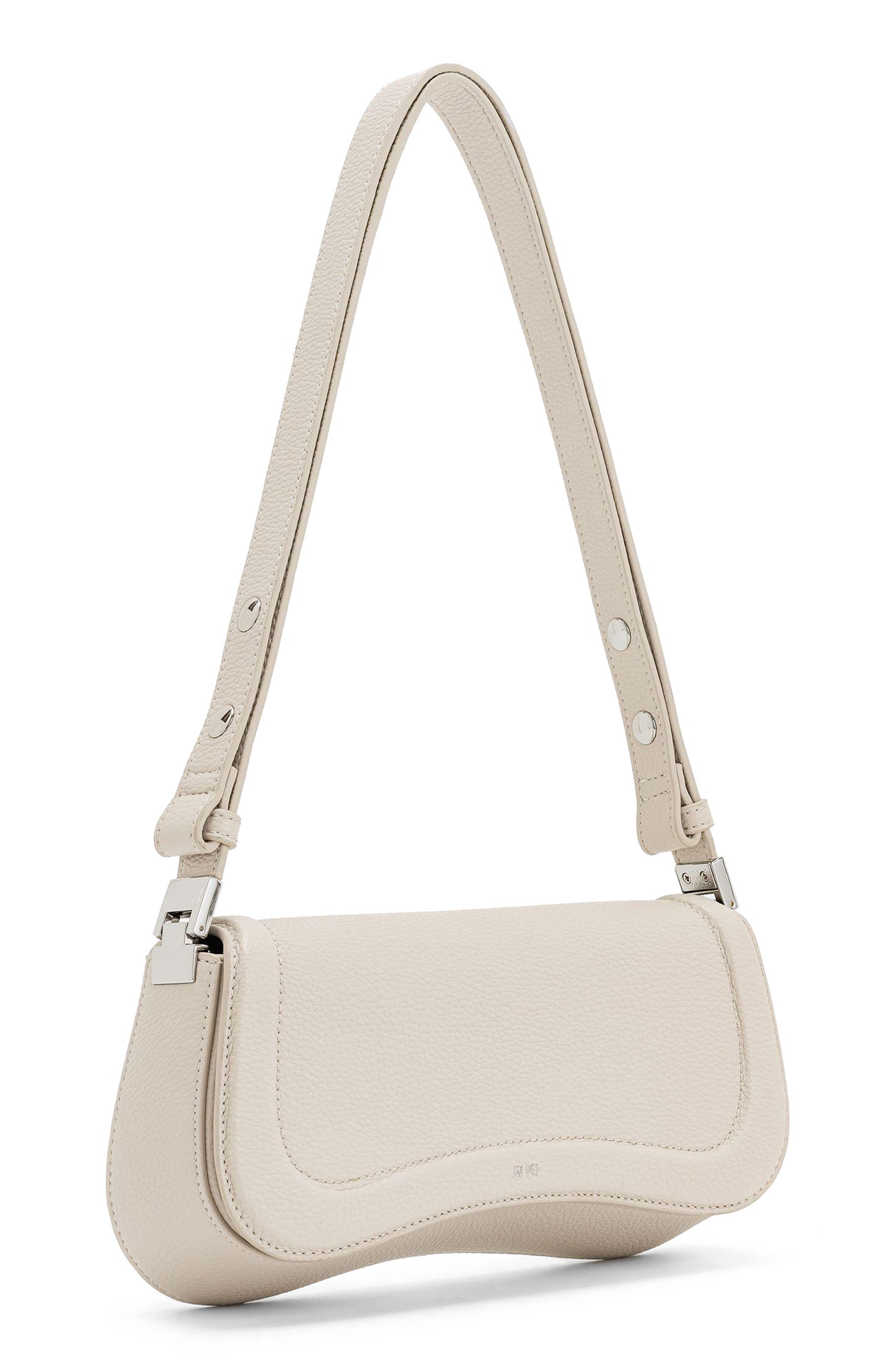 Joy Faux Leather Shoulder Bag, Alternate, color, BEIGE