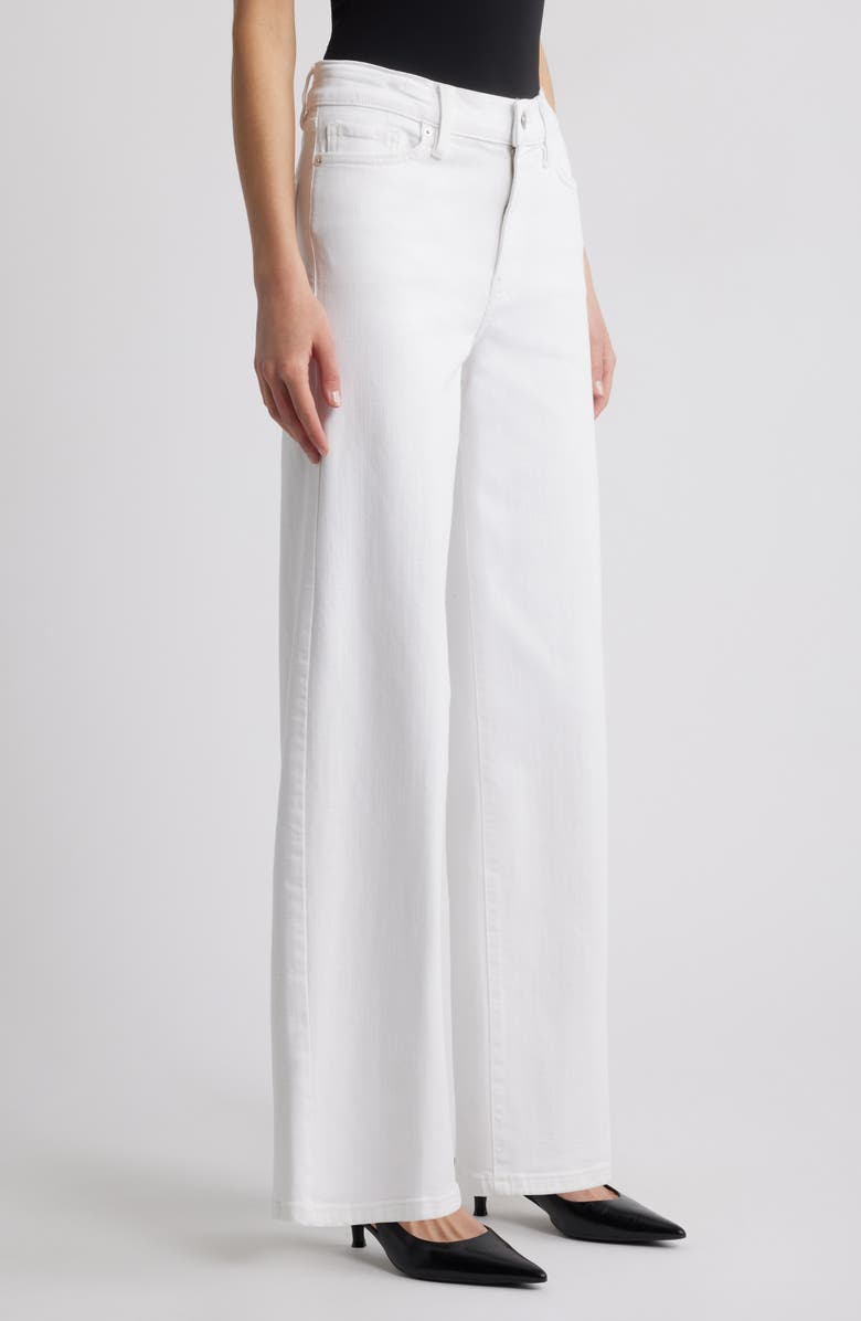 FRAME Le Slim Palazzo High Waist Wide Leg Jeans, Alternate, color, White
