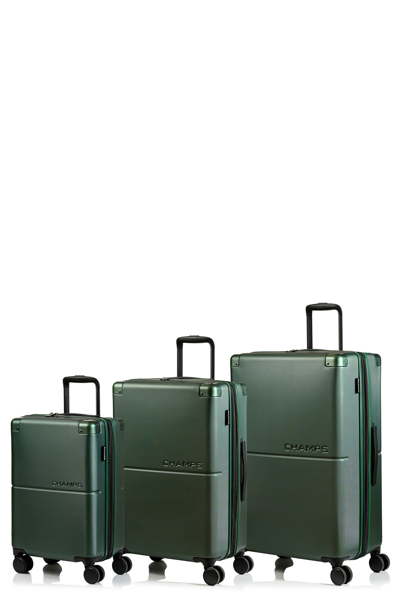 CHAMPS Earth 3-Piece Wheeled Luggage Set