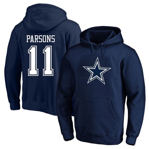 Men's Fanatics Branded Micah Parsons Navy Dallas Cowboys Big & Tall Fleece Name & Number Pullover Hoodie