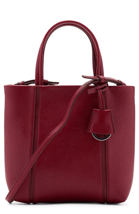 Mini Faux Leather Tote