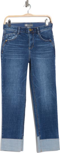 Reverse Cuff Boyfriend Jeans