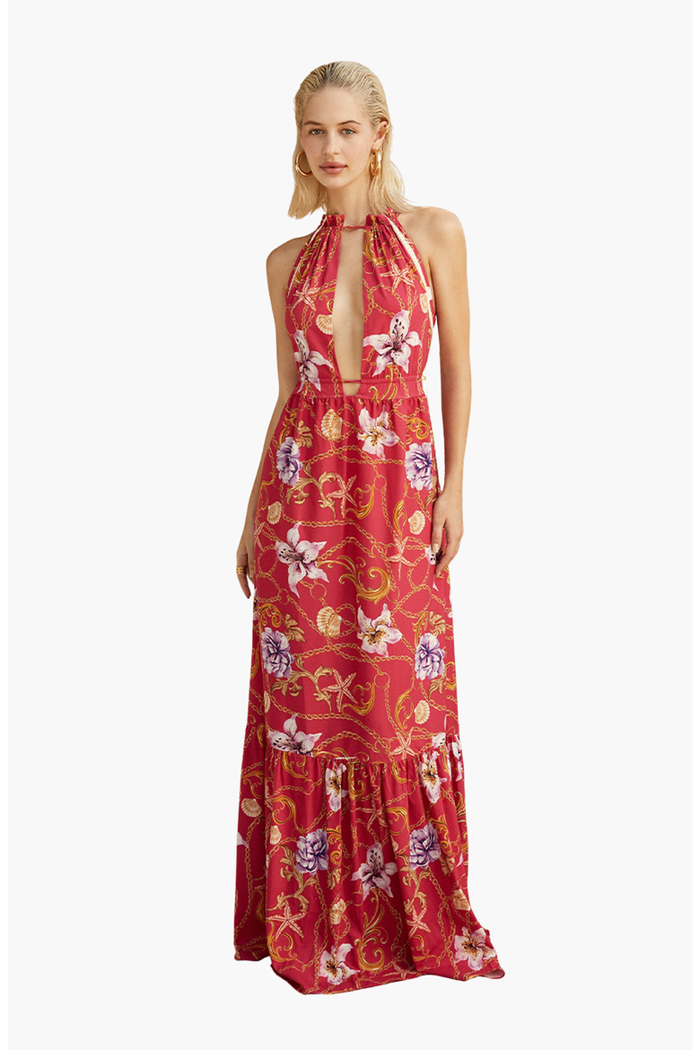 EUROS DRESS, Main, color, Floral Fuchsia