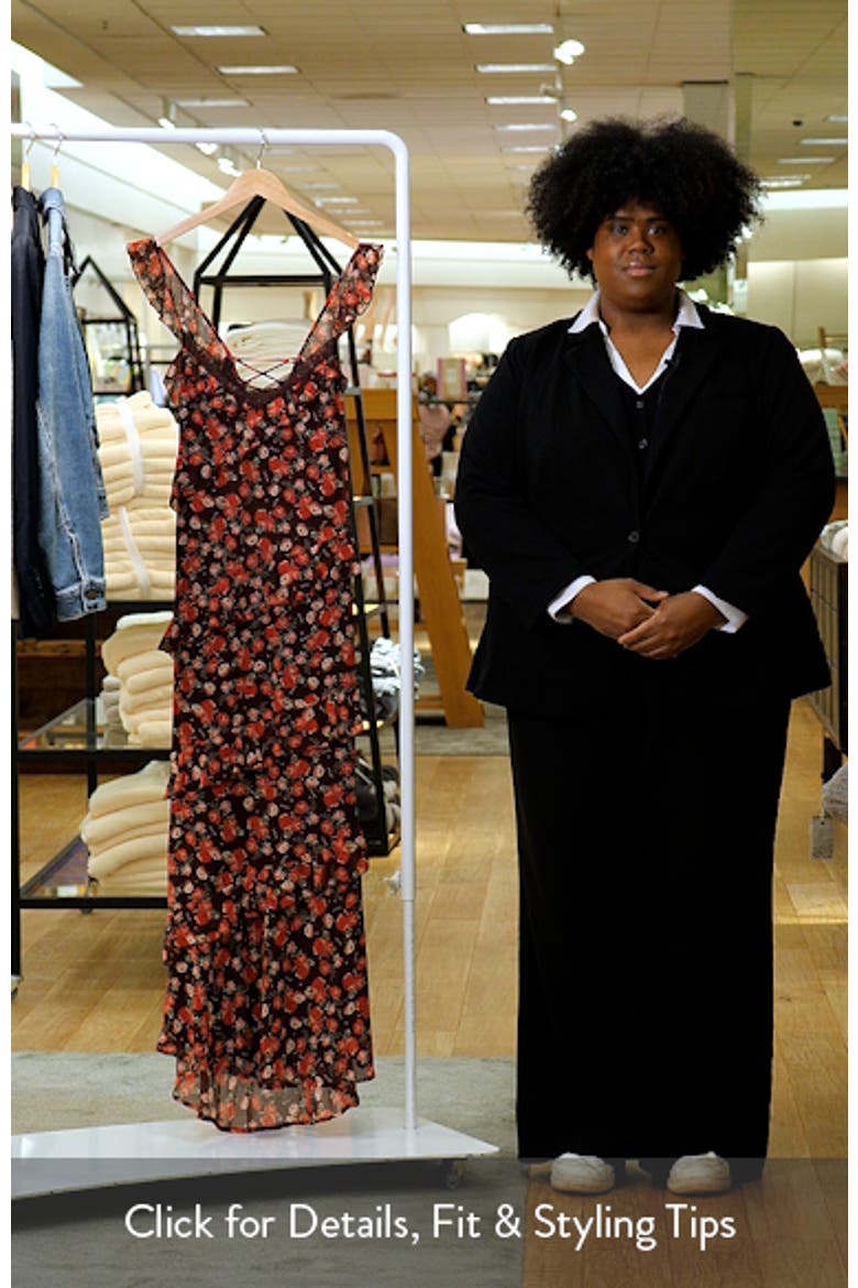 Virginia Floral Ruffle Maxi Dress video
