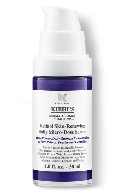 Kiehl's Since 1851 Retinol Skin-renewing Daily Micro-dose Facial Serum In Transparent