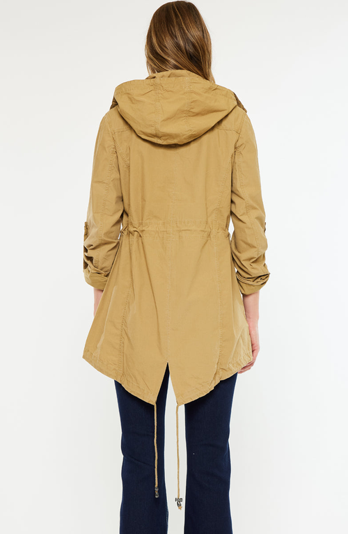 Kancan Tarsier Utility Parka Jacket In Yellow