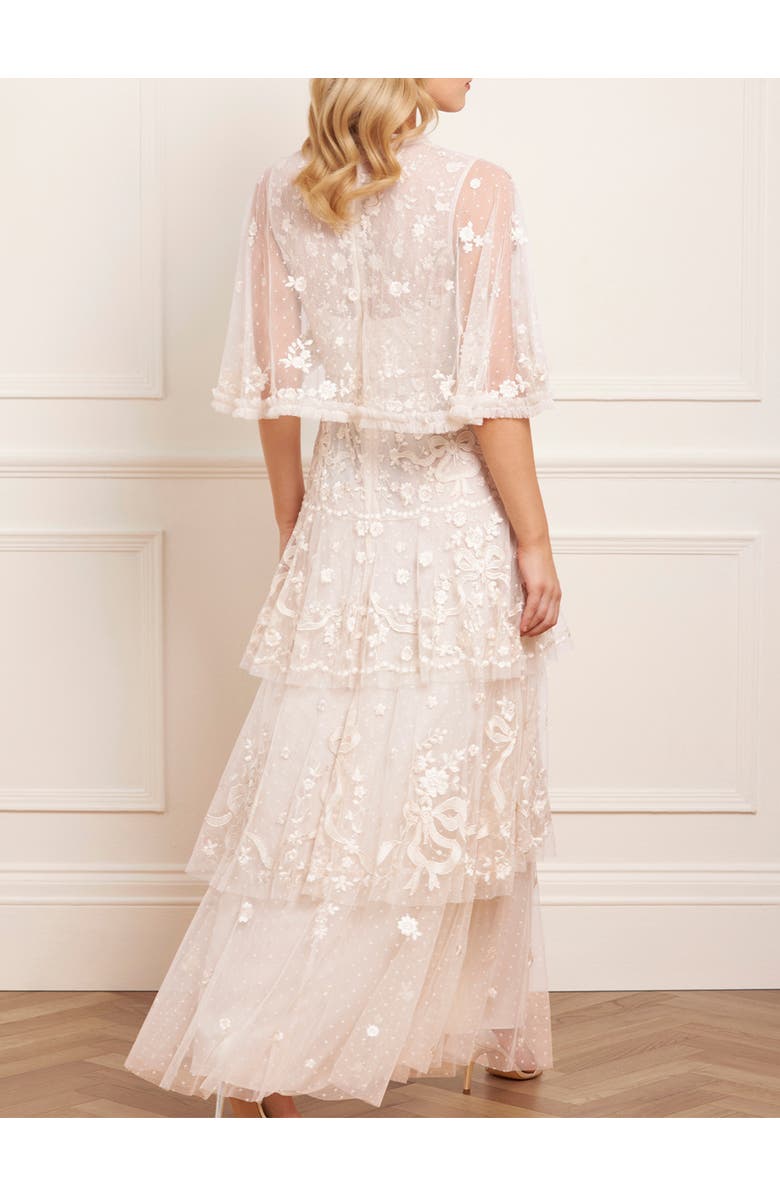 Needle & Thread Bonnie Bow Lace Dress, Alternate, color, Cream/Cream