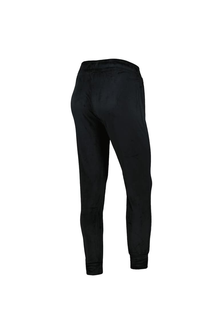 Women's Concepts Sport Black Minnesota United FC Intermission Velour Cuffed Pants, Alternate, color, Black
