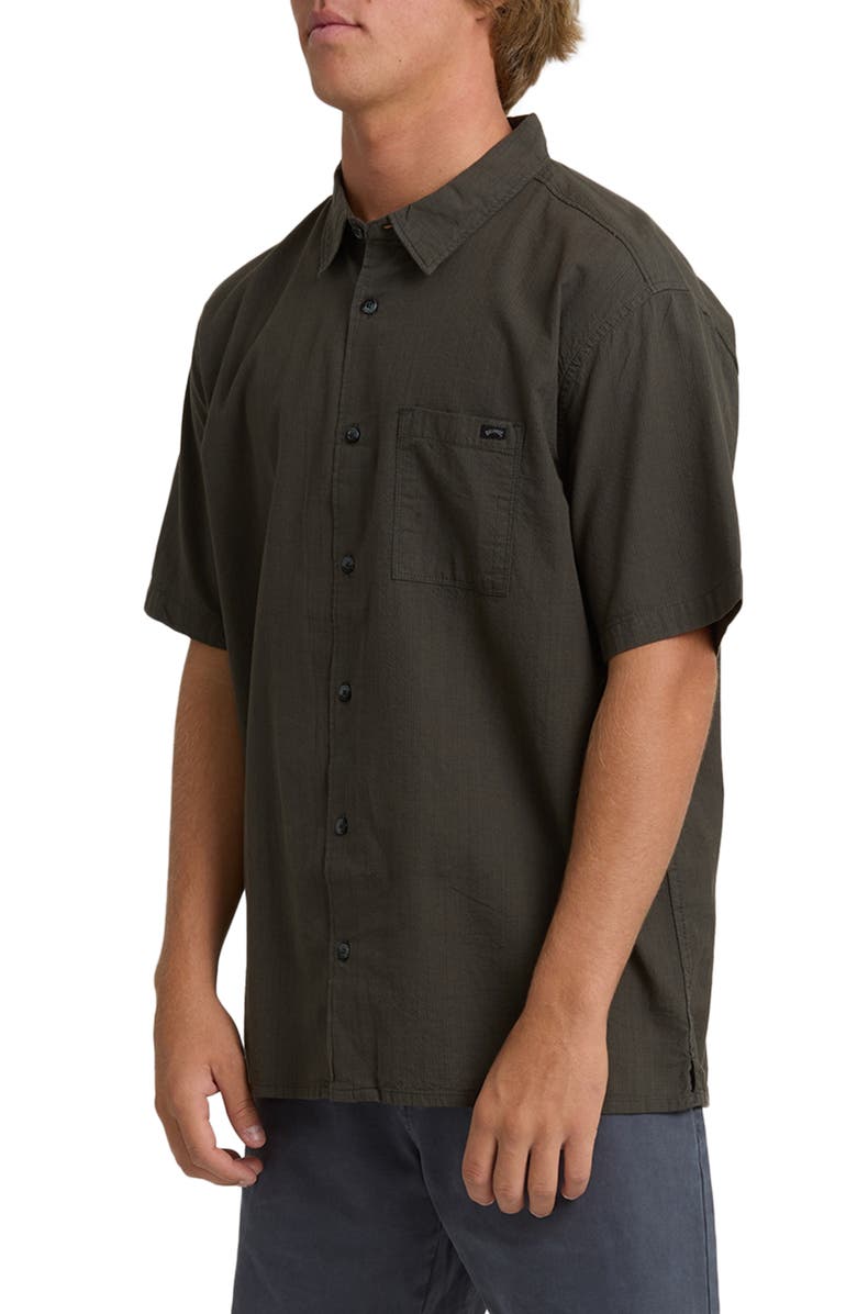 Billabong Victoria Short Sleeve Button-Down Shirt, Alternate, color, Graystone