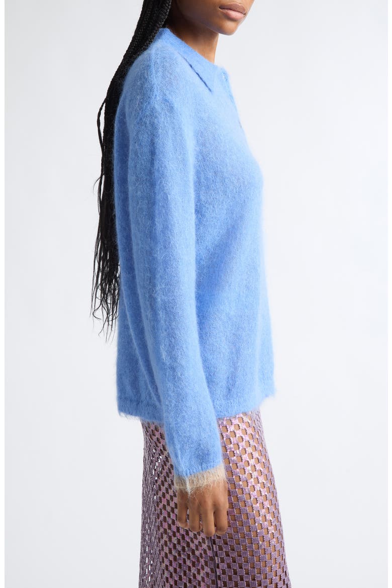 Ryan Alpaca & Mohair Blend Polo Sweater, Alternate, color, POWDER