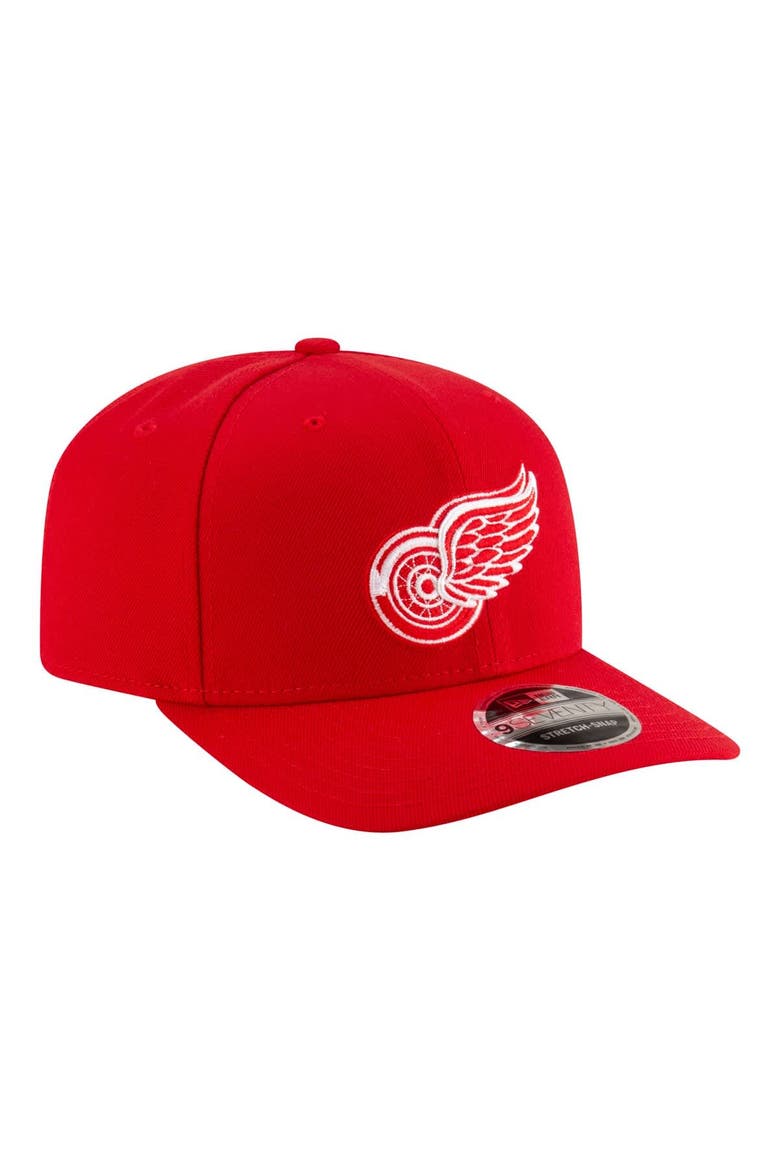 Men's New Era  Red Detroit Red Wings 9SEVENTY COOLERA Adjustable Hat, Alternate, color, Red