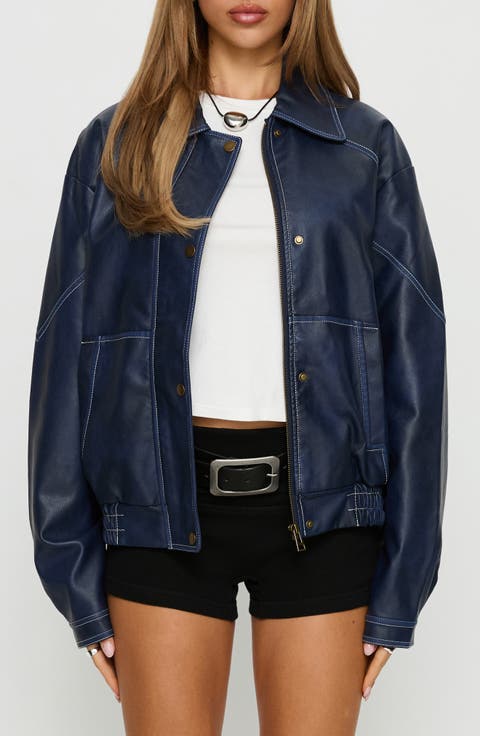 Jayton Faux Leather Jacket