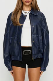 Princess Polly Jayton Faux Leather Jacket