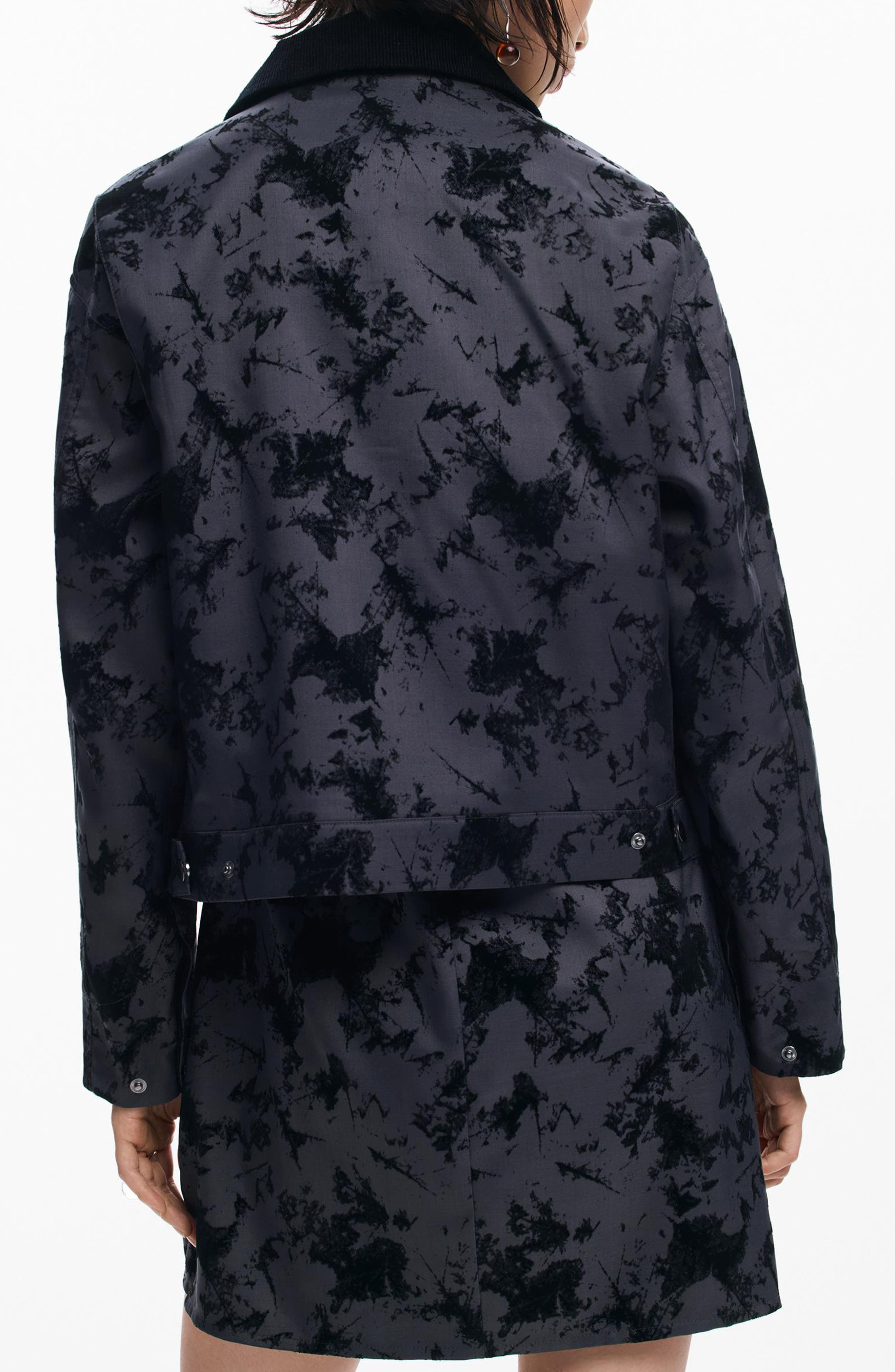 Short Flocked Trucker Jacket - image 2