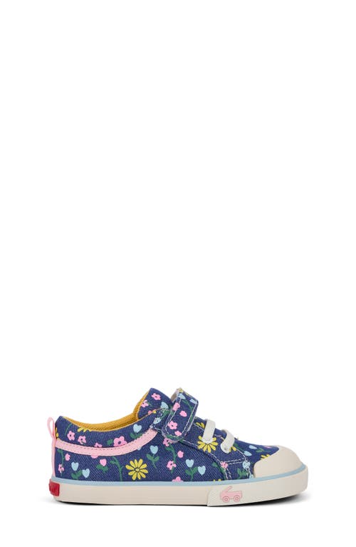 See Kai Run Kids' Kristin Sneaker In Blue Denim/floral