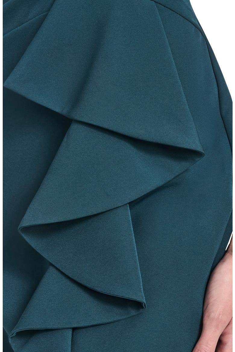 Laguna Ruffle Mermaid Gown, Alternate, color, HUNTER