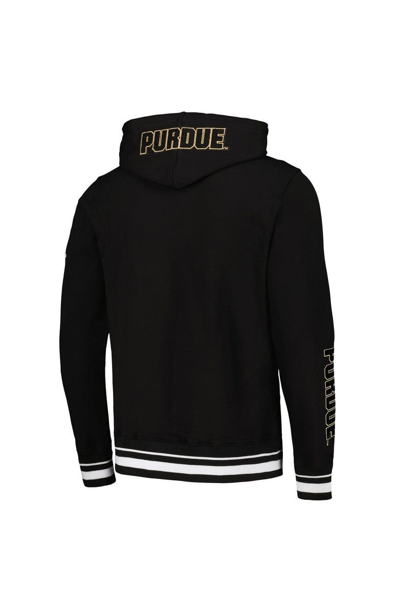 PRO STANDARD Men's Pro Standard Black Purdue Boilermakers Classic Stacked Logo Pullover Hoodie, Alternate, color, 