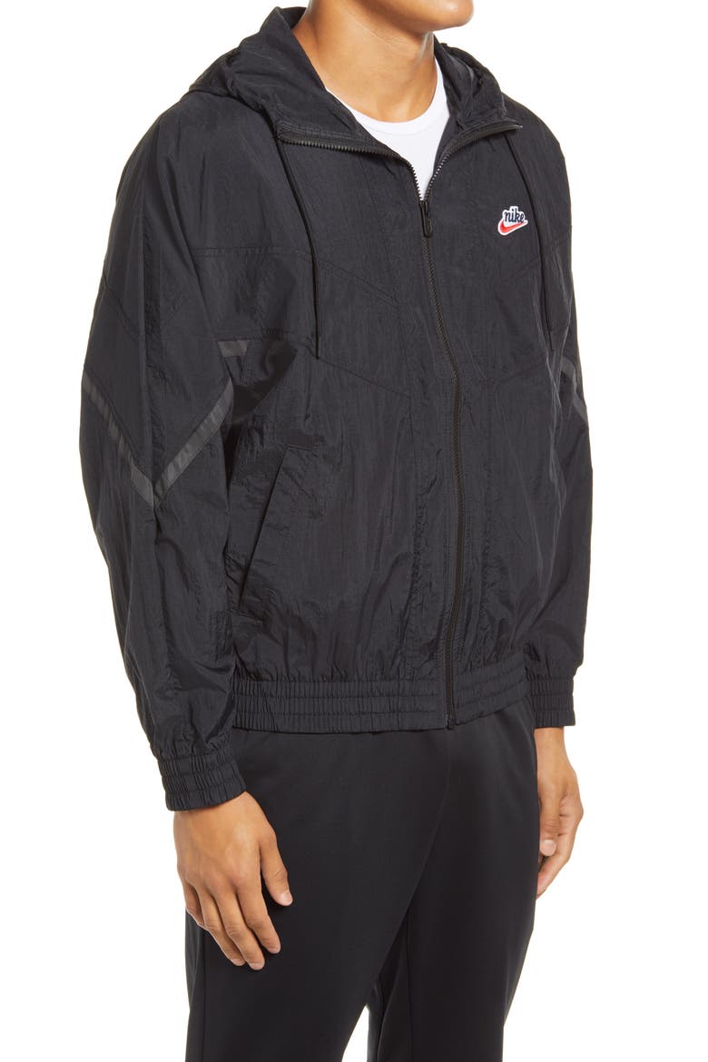 Windrunner+ Water Repellent Jacket, Alternate, color, BLACK/ BLACK/ BLACK