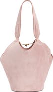 Khaite Mini Lotus Suede Top Handle Bag