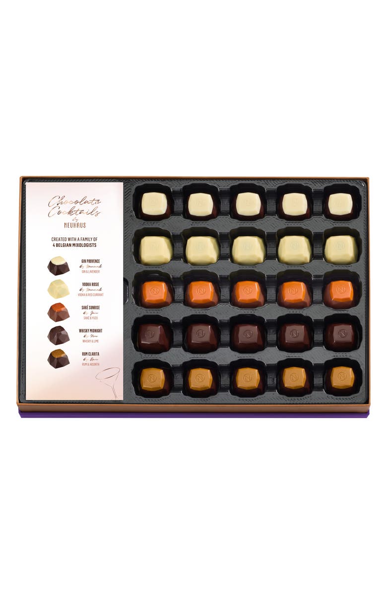 NEUHAUS Chocolate Cocktails 25-Piece Chocolate Assortment, Alternate, color, Red