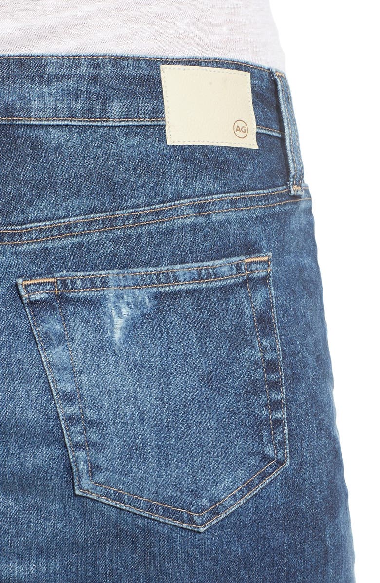 AG 'Erin' Cutoff Denim Skirt, Alternate, color, 
