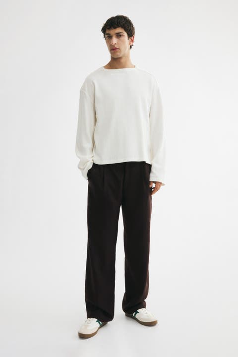 Relaxed-fit Linen-blend Pants