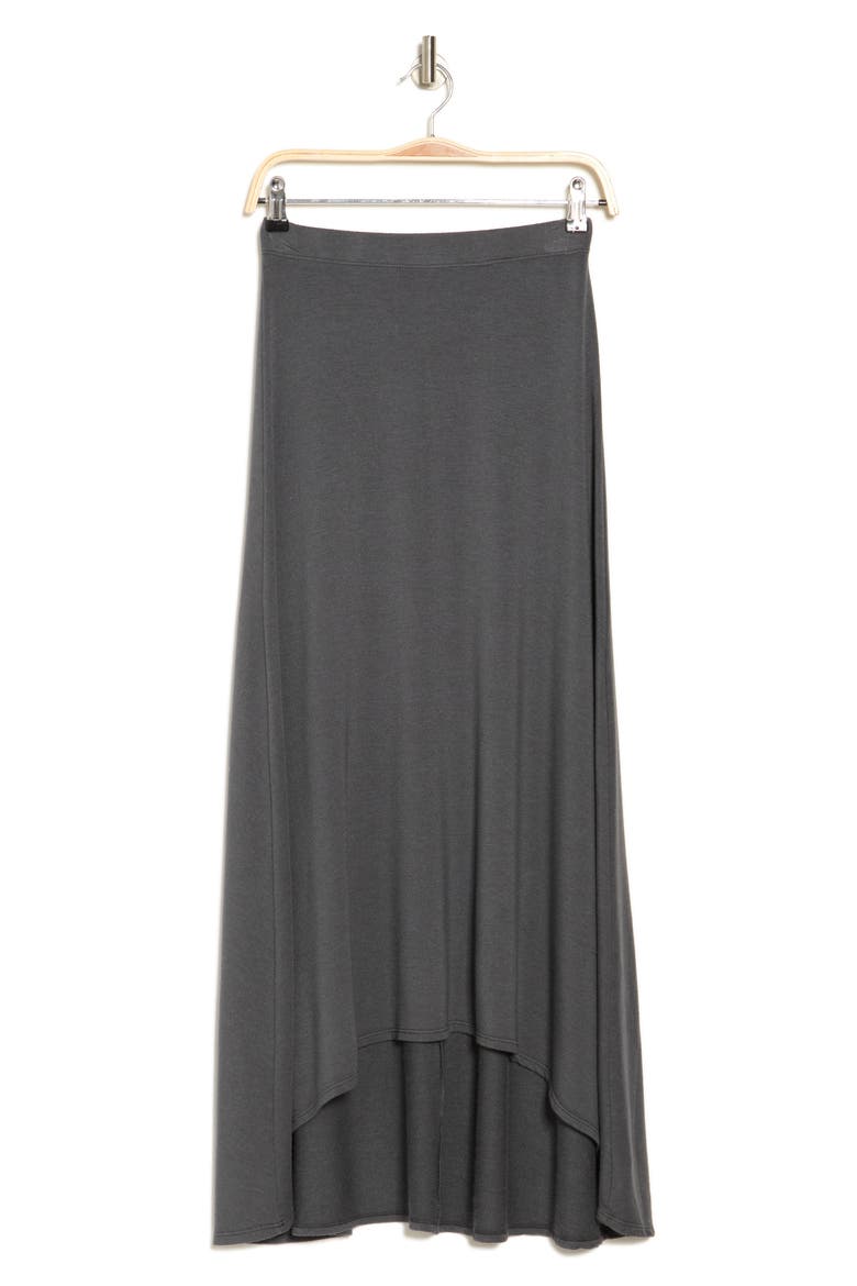 Asymmetric Hi-Low Skirt, Alternate, color, CHARCOAL PRINT 3