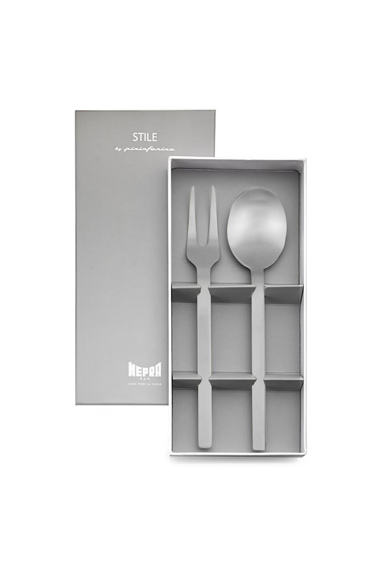 Stile Ice By Pininfarina Serving Set - 2 Pieces, Main, color, Ice