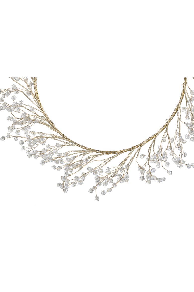 Acrylic Beads Wreath, Alternate, color, Gold