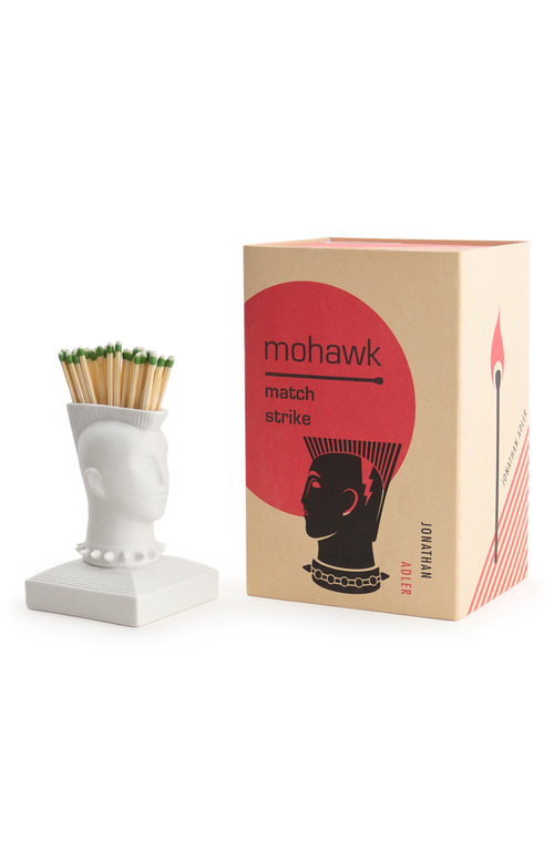 Jonathan Adler Mohawk Match Strike In White