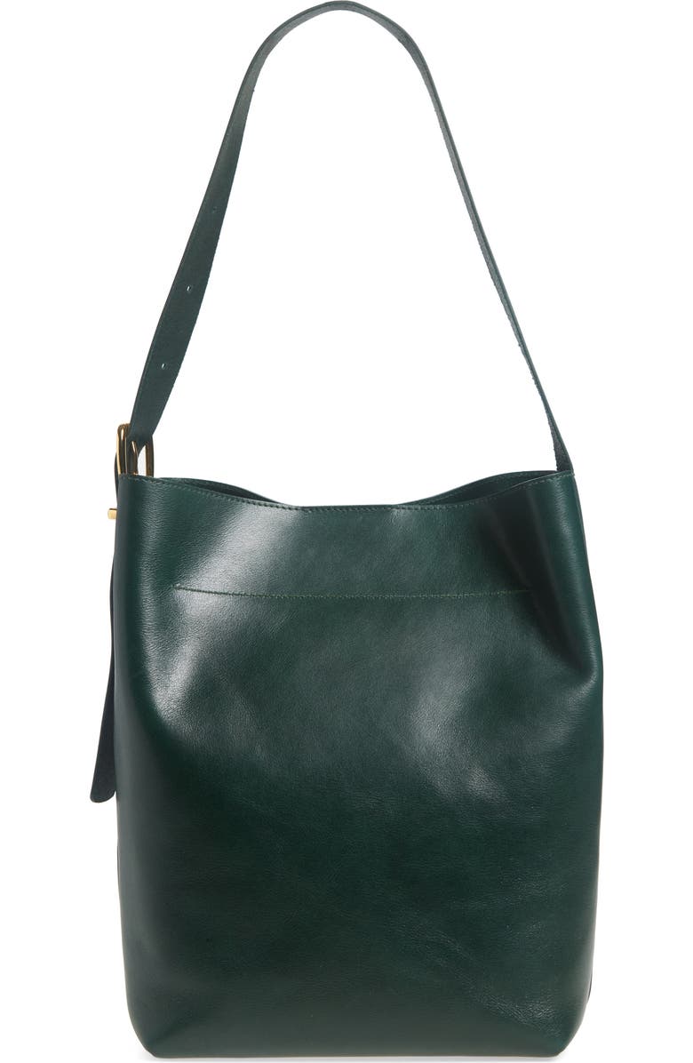 Madewell The Essential Bucket Tote, Alternate, color, Luxury Forest