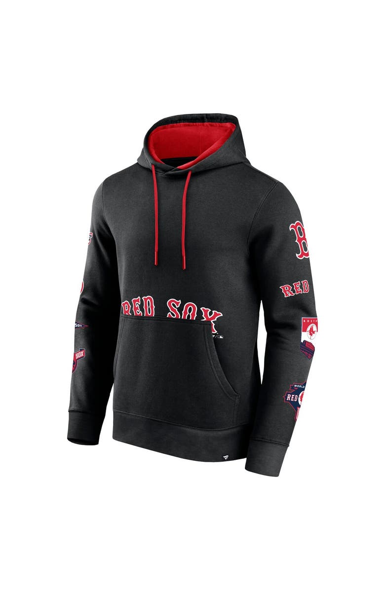 FANATICS Men's Fanatics Branded Black Boston Red Sox Wild Winner Pullover Hoodie, Alternate, color, Black